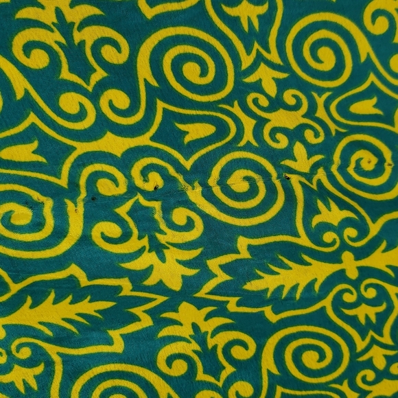 Darn Good Yarn Sari Silk Wrap Skirt Ankle Goddess - Picture 12 of 16